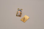 Vintage 1980s cloisonné enamel earrings