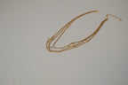 Vintage triple-layered flying birds necklace