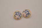 Vintage Pastel round stud earrings