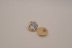 Vintage Pastel round stud earrings