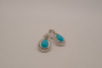 Vintage Avon faux turquoise teardrop clip-on earrings