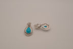 Vintage Avon faux turquoise teardrop clip-on earrings