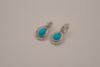 Vintage Avon faux turquoise teardrop clip-on earrings