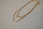 Sarah Cov delicate gold toned pearl necklace