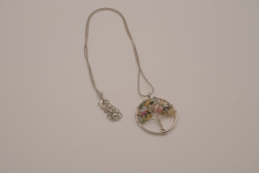 Wire-wrapped "Tree of Life" pendant necklace