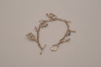 Vintage-style Canine silver charm bracelet