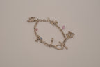 Vintage-style Canine silver charm bracelet