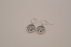 Tree of Life Abalone shell dangle earrings