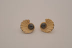 Vintage D’Orlan shell-shaped clip-on earrings