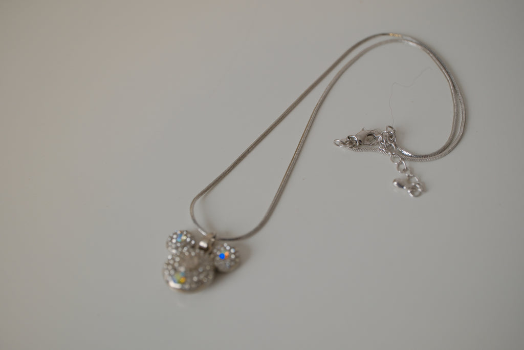 Mickey Mouse rhinestone pendant necklace