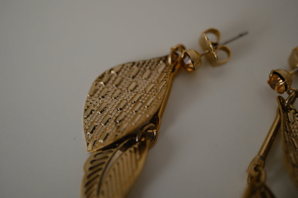 Avon Nature Leaf dangle earrings