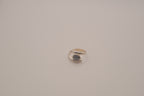 Vintage silver tone bypass ring