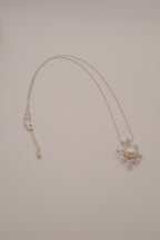 Freshwater pearl swirl pendant necklace