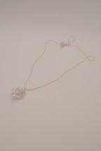 Freshwater pearl swirl pendant necklace