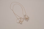 Freshwater pearl swirl pendant necklace