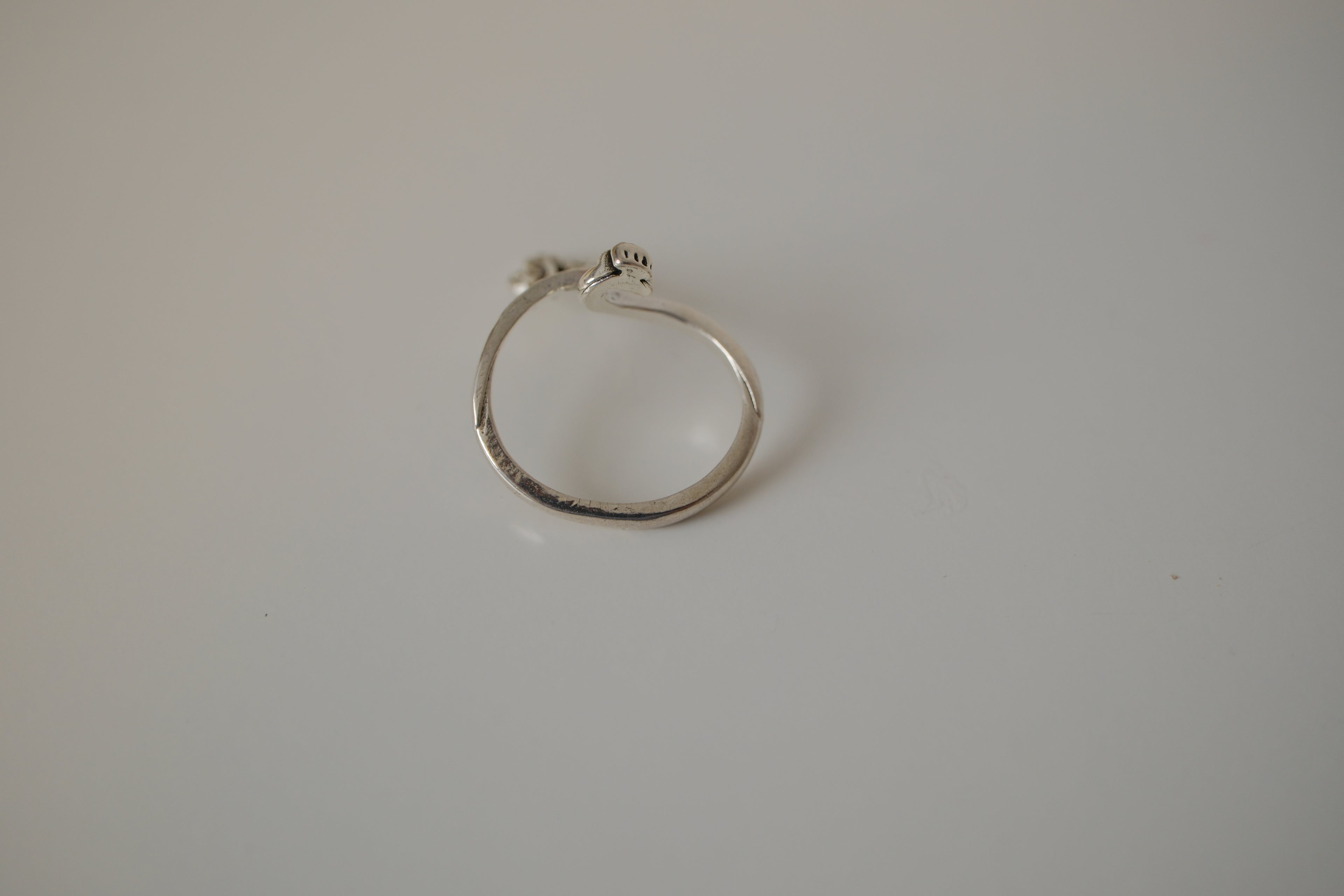Silver tone Peacock ring