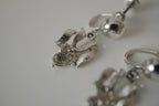 Vintage screw-back rhinestone earrings