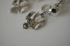 Vintage screw-back rhinestone earrings