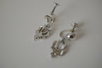 Vintage screw-back rhinestone earrings
