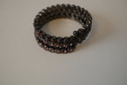 Multi-strand Dark stones wrap bracelet