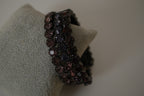 Multi-strand Dark stones wrap bracelet