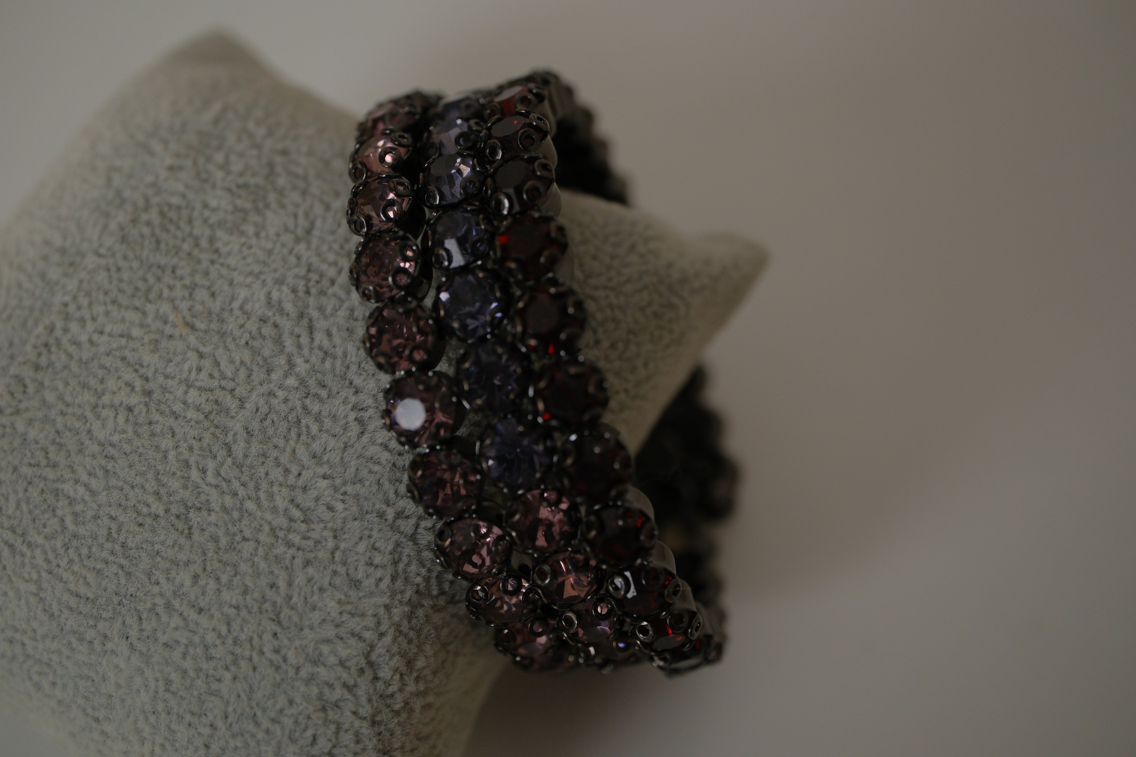 Multi-strand Dark stones wrap bracelet