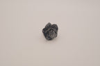ALDO Black enamel flower statement ring
