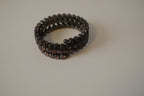 Multi-strand Dark stones wrap bracelet