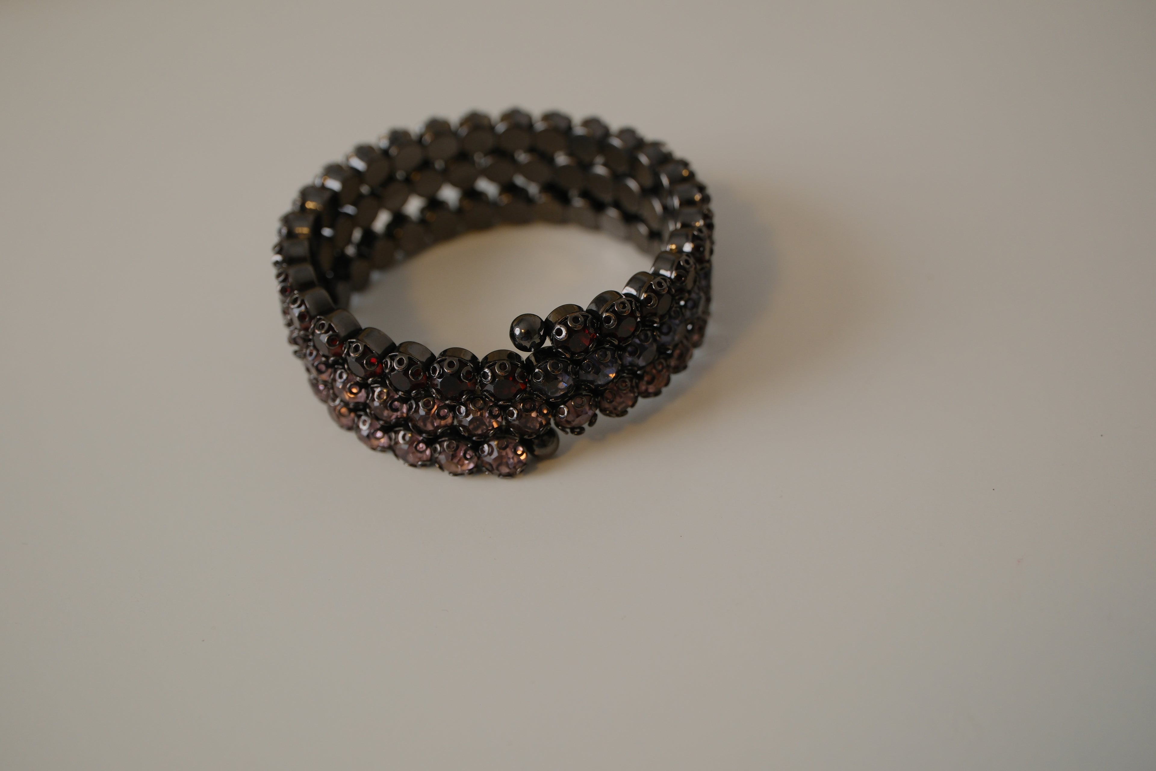 Multi-strand Dark stones wrap bracelet