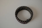 Multi-strand Dark stones wrap bracelet