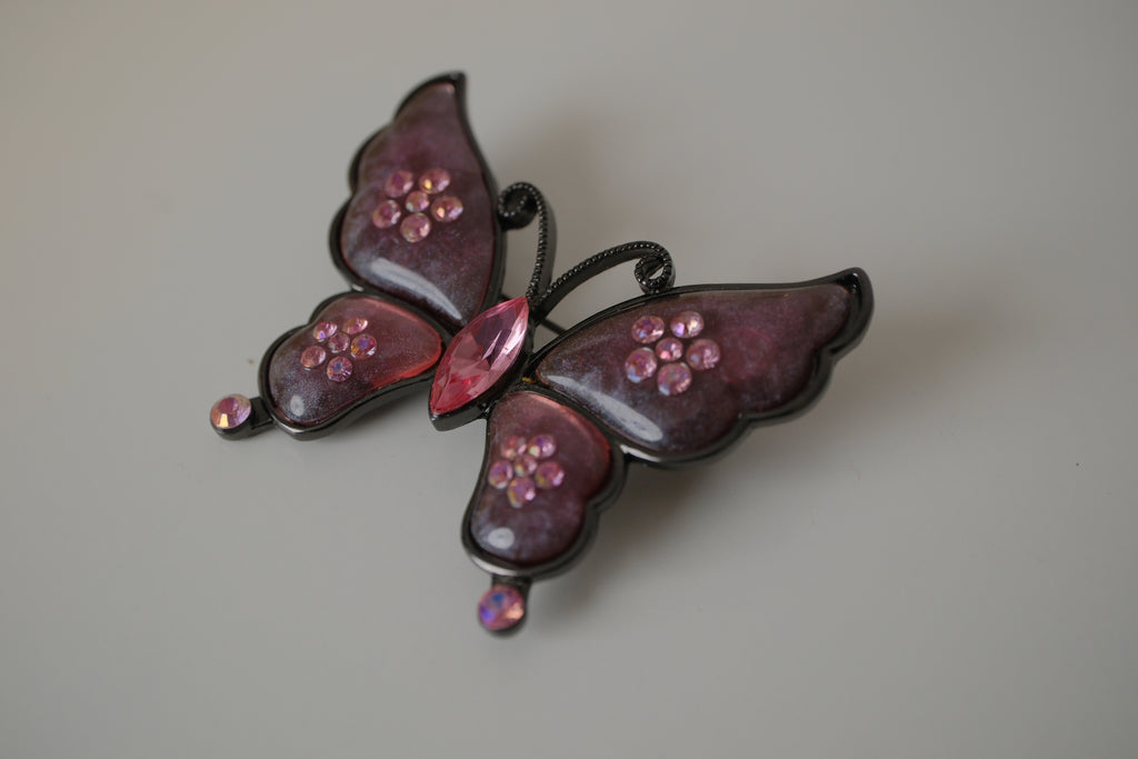 Purple gradient butterfly Brooch