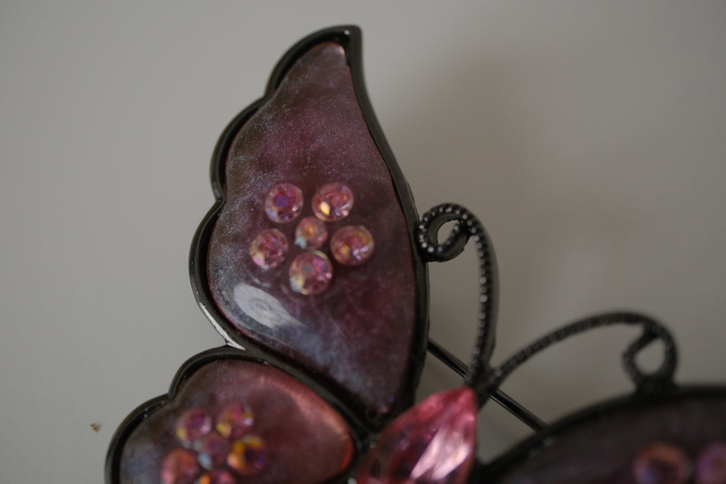 Purple gradient butterfly Brooch