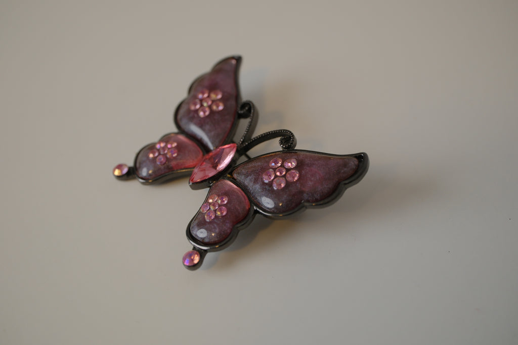 Purple gradient butterfly Brooch