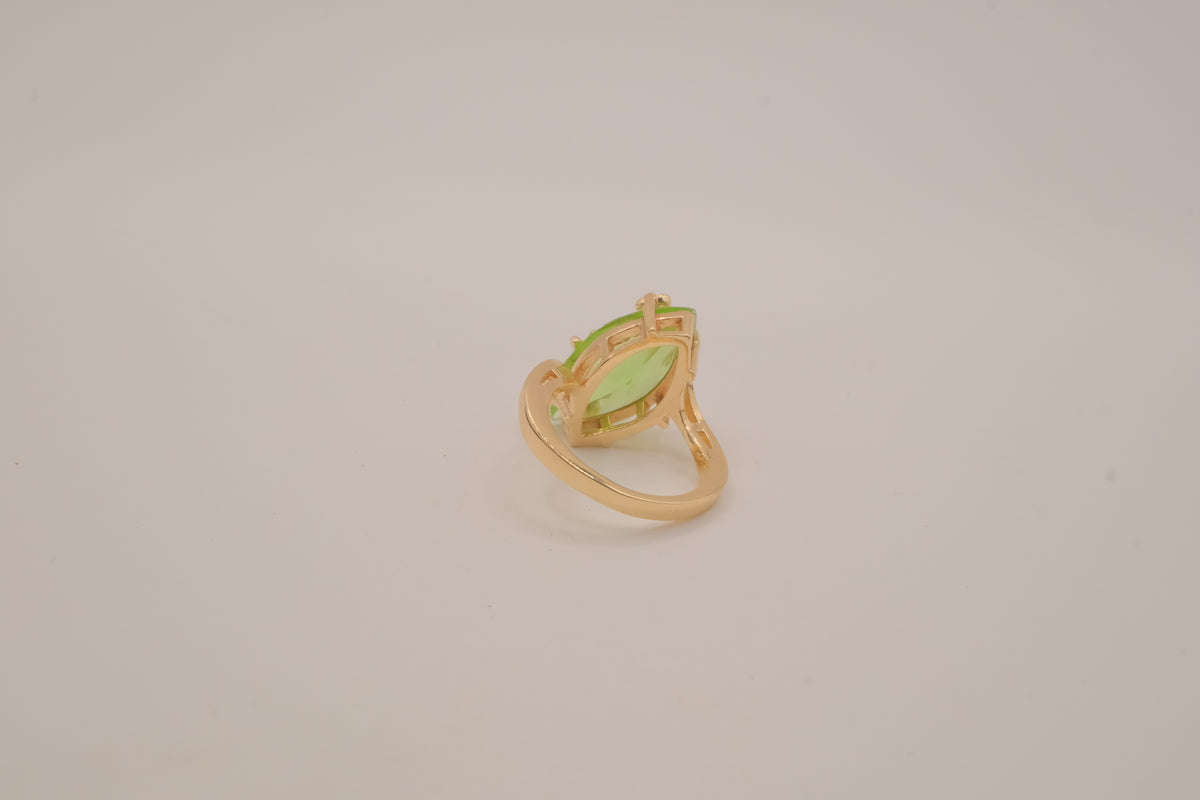 Dragonfly Leaf Marquise Ring