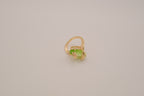 Dragonfly Leaf Marquise Ring