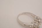 Sterling silver three-stone ring