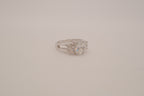 Sterling silver three-stone ring