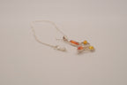 Sterling silver Baltic amber butterfly pendant necklace
