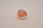 Rose Gold Multicolored Cluster Ring