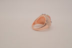 Rose Gold Multicolored Cluster Ring