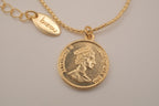 Bizou gold-tone charm necklace
