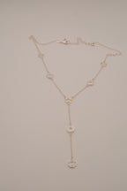 Vintage Avon "Y" design circle lariat necklace
