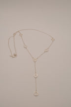Vintage Avon "Y" design circle lariat necklace