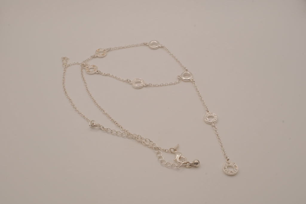 Vintage Avon "Y" design circle lariat necklace