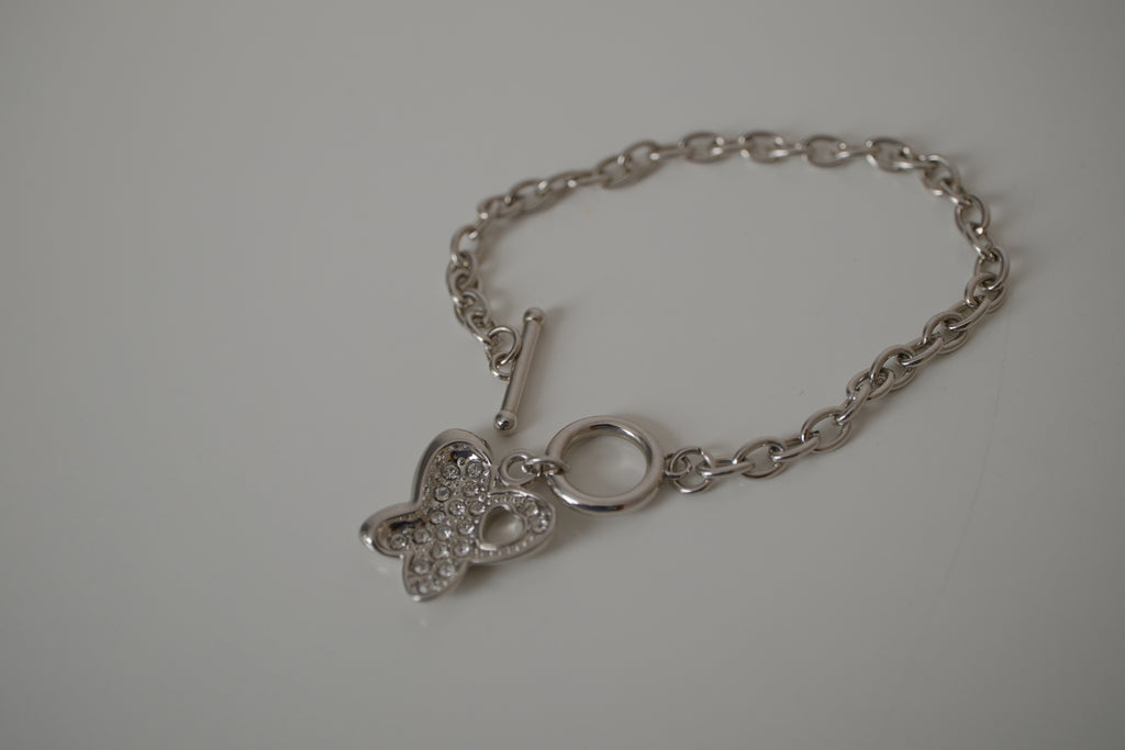Butterfly charm bracelet
