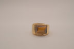 Vintage 18K Tiger's eye Signet ring
