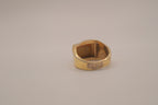 Vintage 18K Tiger's eye Signet ring