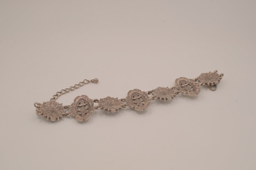 Crystal panel statement bracelet