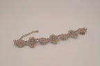 Crystal panel statement bracelet