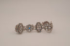 Crystal panel statement bracelet